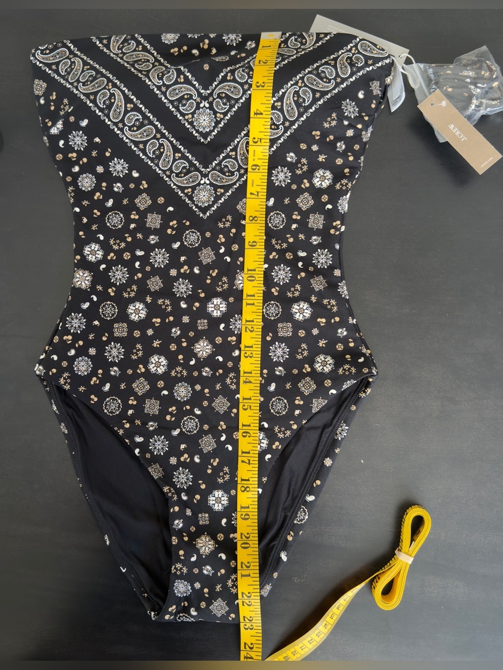 NWT!  J. Crew Gemma one-piece in bandana-print Classic Sculpt™ - Picture 4 of 8